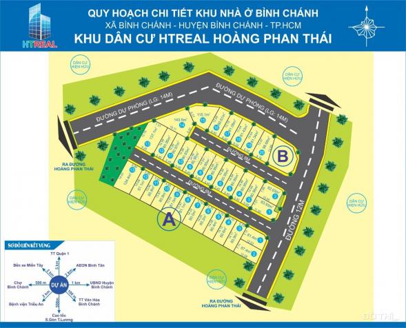 Lô thổ cư góc - 2MT Hoàng Phan Thái, Q. Bình Chánh, SHR, 97.1m2 giá chỉ 3,15 tỷ 13611629