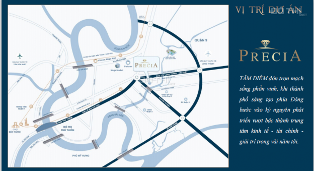 Giá gốc CĐT căn hộ Precia Q2 còn 10 căn 3PN, giá tốt chỉ thanh toán 1.62 tỷ VAT 13612688