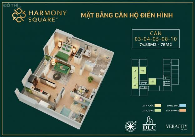 Mở bán dự án Harmony Square Thanh Xuân, căn hộ 2PN full nội thất chỉ từ 2,8 tỷ. NH hỗ trợ LS 0% 13480277