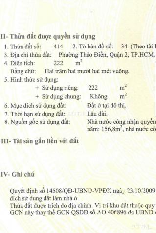 Bán đất hẻm 25 Xuân Thủy, P. Thảo Điền, TP Thủ Đức (Quận 2 cũ) 13616696