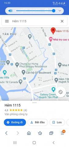 Cần bán đất thổ hẻm 1115 Huỳnh Tấn Phát, Phú Thuận, Q. 7, HCM, giá đầu tư 13618376