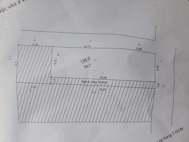 Bán nhà Khuyến Lương quận Hoàng Mai, 2 mặt ngõ, ô tô tránh. DT 76m2 mặt tiền 4.35 m giá 4.5 tỷ 13623791