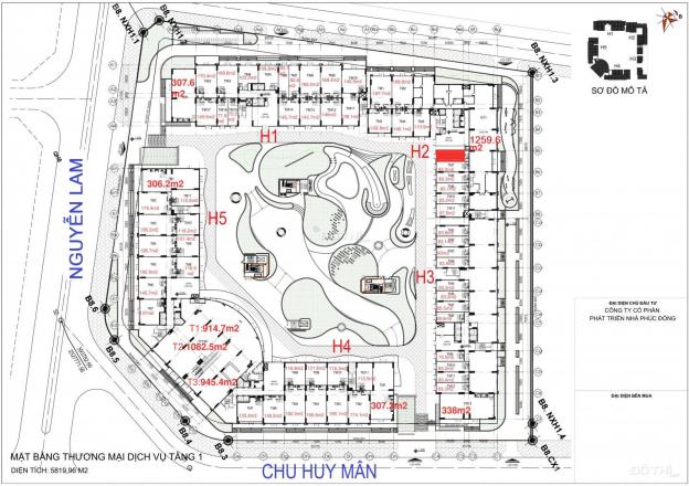 Bán kiot Phúc Đồng - Chung cư Hope Residence mặt Chu Huy Mân 137m2, MT 9.37m 13645084