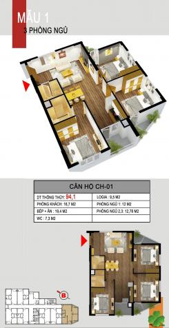 Chuyển nhượng lại gấp căn góc 3 phòng ngủ chung cư 536A Minh Khai, gần Times City 13651778
