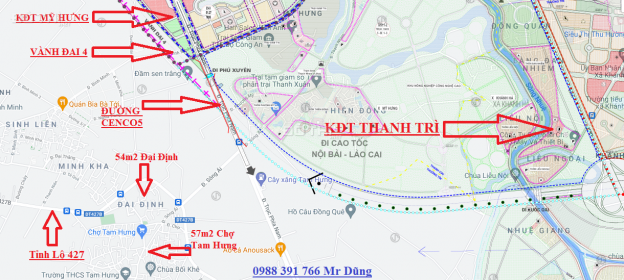 Cần bán 57m2 siêu đẹp chợ Tam Hưng, Thanh Oai, đường ô tô 9 chỗ giá mềm mại 13653236