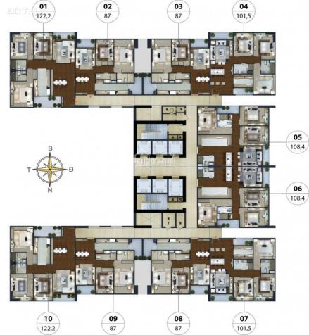 Bán căn hộ 2 Phòng ngủ tại tòa N01 - T5 Ngoại Giao Đoàn, Bắc Từ Liêm, Hà Nội diện tích 87m2 13660342
