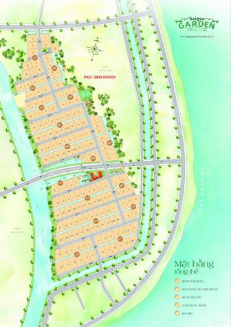 Đất nền biệt thự Saigon Garden Quận 9, đẳng cấp bên sông, chỉ 20tr/m2 nền 1500m2, LH: 0909955554 13660980