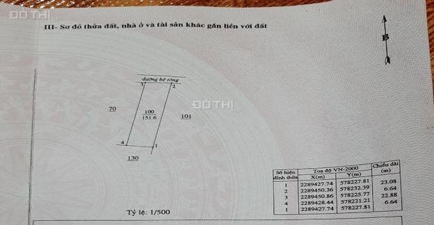 Bán đất mặt Bờ Hồ Hòa Xá, Hà Nội 151.6 m2, ô tô đỗ cửa. SĐCC 13661231