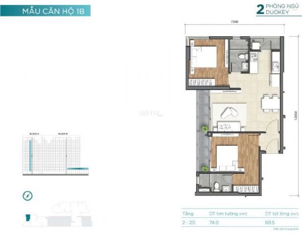 Chủ bán căn hộ D'Lusso Quận 2, tầng 8, góc, view sông, 74m2, nhận nhà Q4 2021, giá rẻ 0914538498 13666307