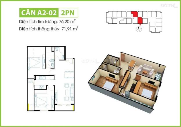 Chỉ còn duy nhất 1 căn CTL DT 70m2 2PN tầng cao view phan văn hớn giá 2.22 tỷ 13673852