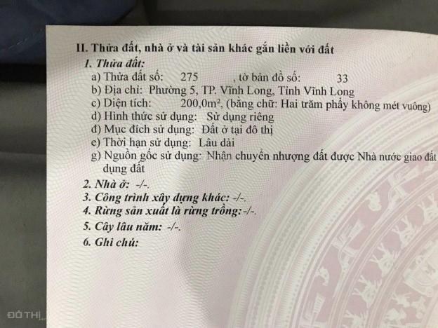 Chính chủ bán gấp lô đất mặt tiền KDC Minh Linh phường 5 thành phố Vĩnh Long 200m2 13676009