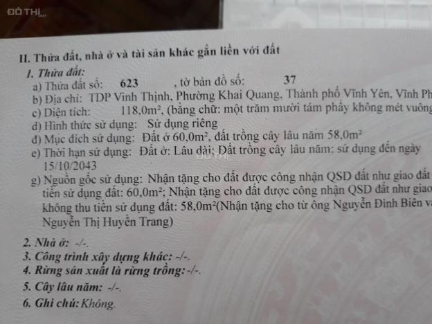 Bán đất ngõ 8 Nguyễn Tất Thành, Khai Quang, DT 118m2. LH 0974.056.212 13682090