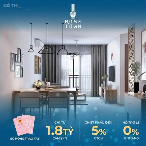 Bán căn hộ chung cư tại dự án Rose Town, Hoàng Mai, Hà Nội diện tích 65m2 giá 1.8 tỷ 13686282