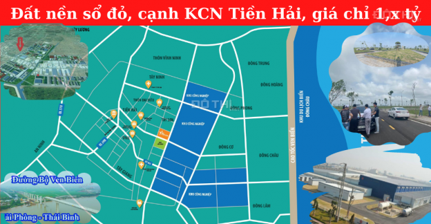 Đất đấu giá sổ đỏ, trung tâm khu kinh tế Tiền Hải - Thái Bình 13690130