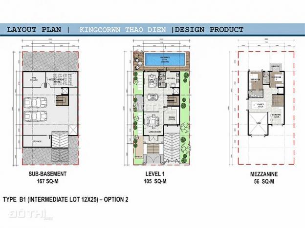 Căn biệt thự King Crown Thảo Điền bán 1 hầm 3 tầng DT 12x23m 13691192