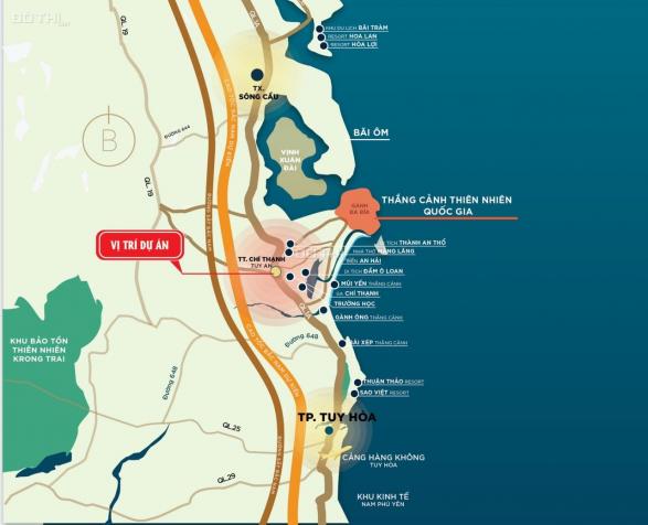 KDC Đồng Đèo - đất nền sổ đỏ ven biển Phú Yên, giá chính chủ chỉ 2,9tr/m2 (bao sổ) 13700897
