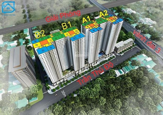 Cho thuê căn hộ chung cư tại dự án Green Park Trần Thủ Độ, Hoàng Mai, Hà Nội diện tích 60m2 13711449