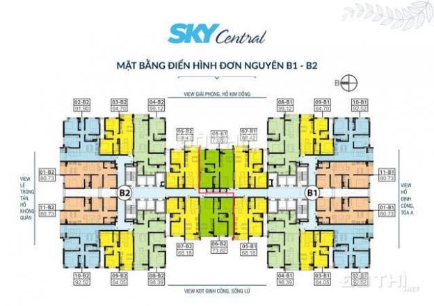 Chính chủ cần bán gấp CH tại Sky Central 176 Định Công 1810(72.85m2) & 1203(87.58m2). 0782.406773 13720714