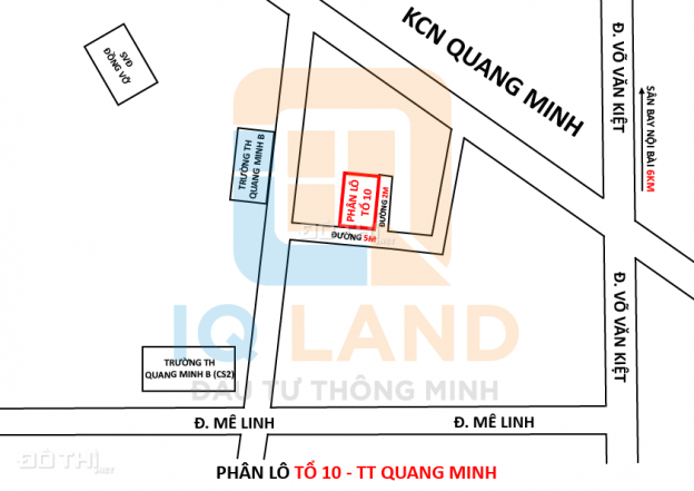 Hot đất Tổ 10 TT Quang Minh 78m2, đường ô tô, giá đầu tư 13724069