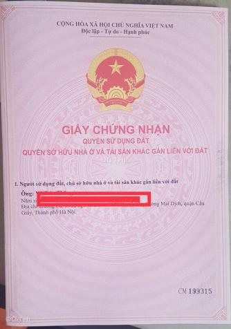 Cần bán nhà chia lô học viện Báo Chí Tuyên Truyền, ngõ 68 Xuân Thủy, ô tô qua nhà, sổ đỏ 13727472