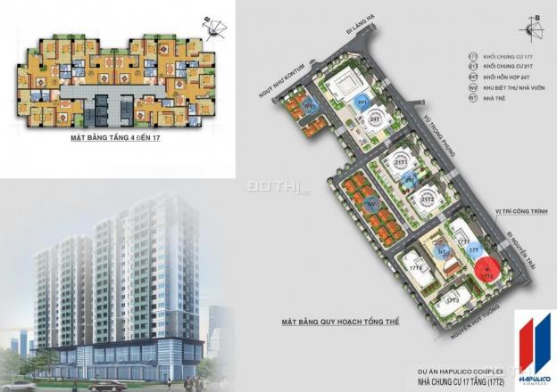 Bán căn hộ 3PN, tòa 17. T2 - Hapulico Complex cùng Subhomes 13730421