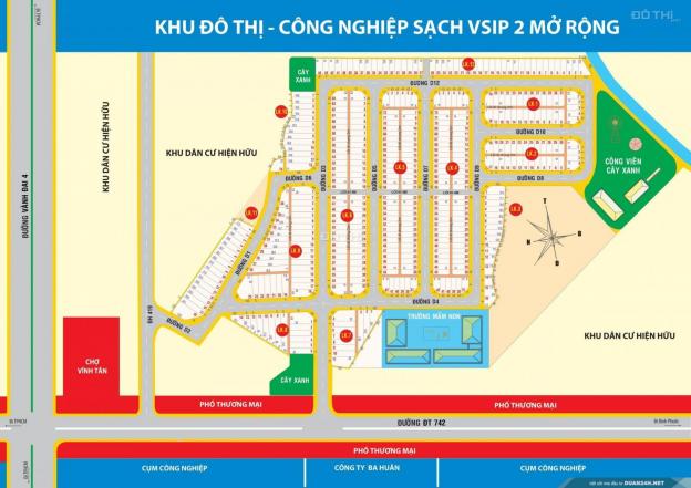 Cần thanh lý nhanh lô góc 71,5m2, sổ sẵn, tại KNO Vĩnh Tân, MT ĐT 742, ngay KCN Vsip 2A 13735843