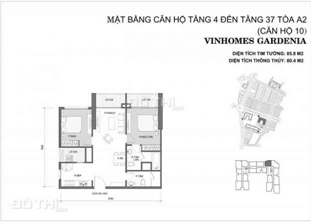 Chuyển công tác gia đình tôi cần bán căn hộ 2PN diện tích 86m2, chung cư Vinhomes Gardenia 13756576