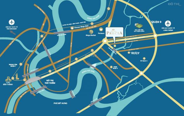 Căn hộ Precia Nguyễn Thị Định Quận 2, giá 50tr/m2, giao nhà 2022 13765837