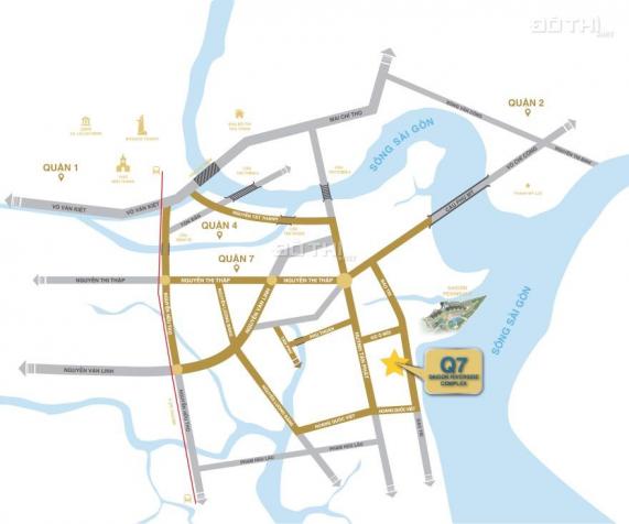 Bán gấp căn hộ Q7 Saigon Riverside liền kề Phú Mỹ Hưng, view sông. Giá: 1,98 tỷ 13775837