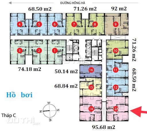 Cho thuê căn góc 3 phòng ngủ 95 m2 nội thất đẹp giá chỉ 15 triệu/tháng Botanica Premier - Novaland 13792048