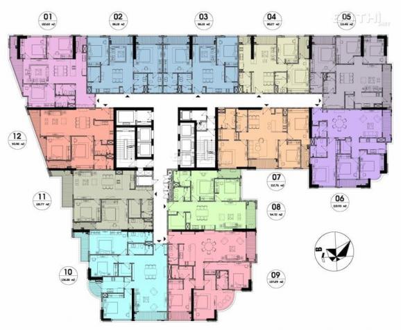Căn hộ thông tầng Duplex Penthouse chung cư Hateco Laroma - Trung tâm quận Đống Đa view hồ Tây 13815964