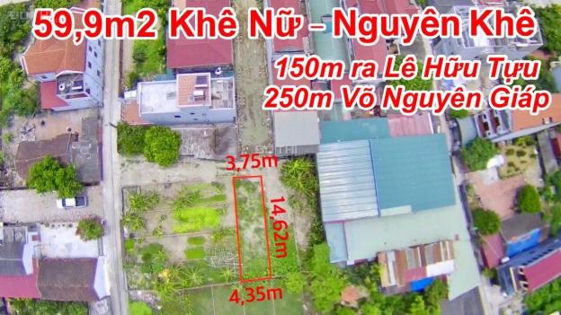 Đất ô tô đỗ cửa 60m2 Khê Nữ, Nguyên Khê. Giá đầu tư 13820226