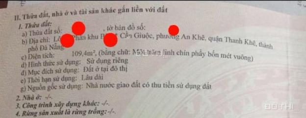 Chính chủ cần bán đất mặt tiền Cần Giuộc, Thanh Khê, Đà Nẵng 13825136