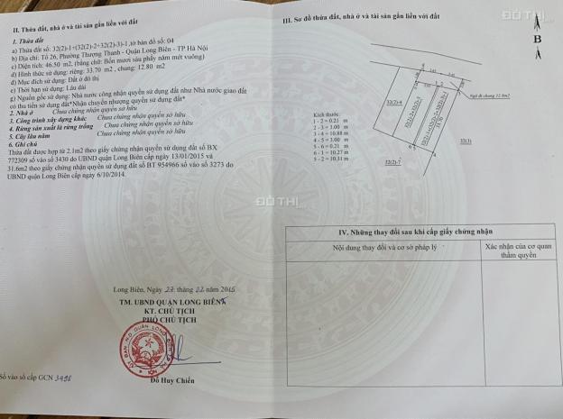 Bán nhà riêng tại đường Thanh Am, Phường Thượng Thanh, Long Biên, Hà Nội diện tích 46m2, 1,65 tỷ 13825941