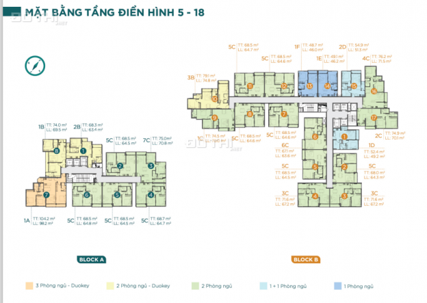 Căn hộ view sông D'Lusso Emerald, 2PN duakey 68.5m2 giá 3,95 tỷ VAT 13841288