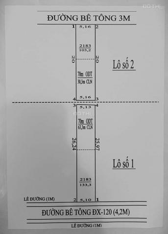 Đất thổ cư giá rẻ mặt tiền đường ĐX 120 tại phường Tân An TP Thủ Dầu Một 13849521