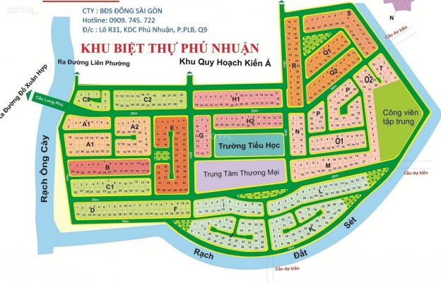 Bán đất nền thuộc dự án Phú Nhuận, Q9, Tp. Thủ Đức, diện tích 270m giá 58tr/m2 6962032