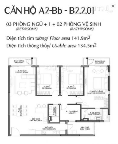 Bán Căn hộ Diamond Brilliant loại A2-Bb (142m2) Căn góc view nhìn hồ bơi tràn 500m2 ,đại lộ Gamuda 13851996