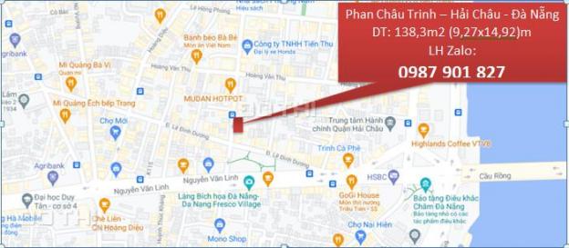 Gia đình cần bán đất mặt tiền Phan Châu Trinh (Kẹp kiệt bên hông 3m) 13869038