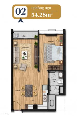 Bán căn hộ 1 PN căn góc 65m2 dự án Diamond Park Plaza - 16 Láng Hạ, CK 6%. Vay 70% LS 0% 13879340