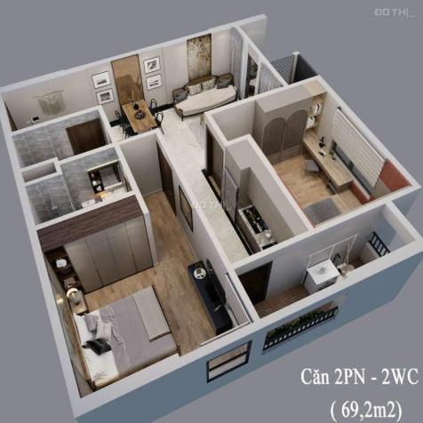 Bán căn hộ chung cư tại dự án VCI Mountain View, Vĩnh Yên, Vĩnh Phúc, diện tích 47,5 m2, giá 875 tr 13890467