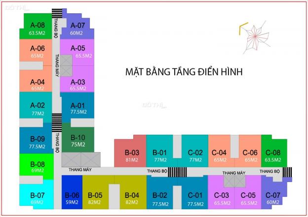 Bán căn hộ Linh Tây, Thủ Đức. 66 - 75 - 85m2, 2PN, 2WC, view thoáng, sổ hồng 13901635