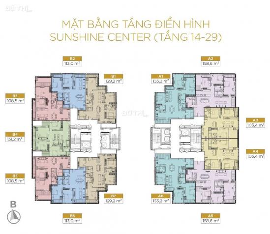 Căn hộ 4PN - 130m2 CC Sunshine Center - 16 Phạm Hùng, HTLS 12 Tháng, CK 6% 13919233