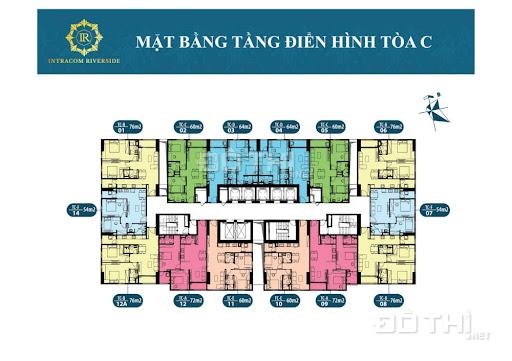 Bán căn hộ chung cư tại dự án Intracom Riverside, Đông Anh, Hà Nội diện tích 60m2 giá 24 triệu/m2 13930681