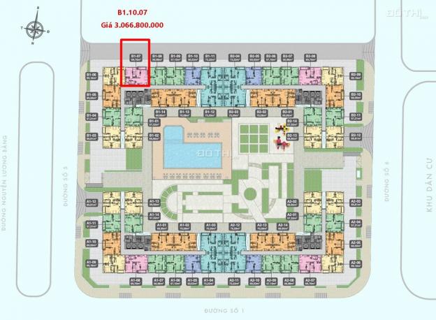 Thanh toán 70% nhận nhà căn hộ mặt tiền Nguyễn Lương Bằng 3,066 tỷ/70m2, nội thất cao cấp 13932441