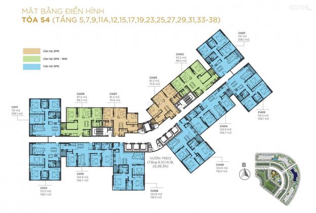 Bán lỗ CC Sunshine City 1909 - S4(90m2), 4 tỷ & 1505 - S3(74m2), 3.2 tỷ, SĐCC. 0989582529 13935102