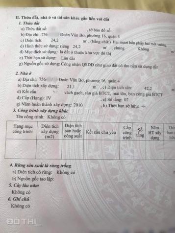Chính chủ bán gấp nhà hẻm 756 Đoàn Văn Bơ, P16, Q4 13944073