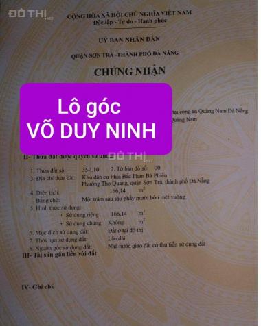 Bán đất 2 mặt tiền Võ Duy Ninh & Nam Thọ 2 - Sơn Trà - Đà Nẵng 13949159