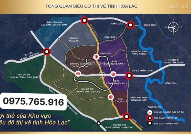 Bán đất tại dự án KCN Thạch Thất - Quốc Oai, Thạch Thất, Hà Nội diện tích 90m2 giá 25 triệu/m2 13969862
