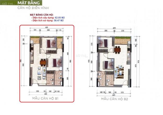 Bán căn hộ chung cư tại dự án Thăng Long Green City, Đông Anh, Hà Nội diện tích 58.47m2 1.26 tỷ 13985772